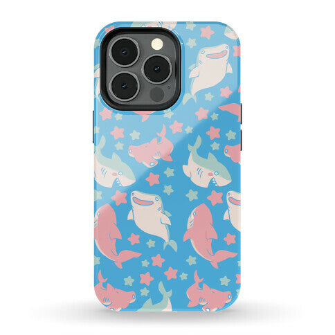 Happy Shark Pattern Phone Case